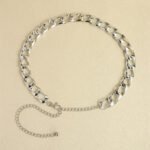 New Waist Chain Acrylic Accessory Belt With Skirt Dress Waist Chain Rectangular X Chain Decorative Waist Seal Body Chain - Image 8