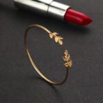 Tocona  T Fashion Bohemia Leaf Knot Hand Cuff Link Chain Charm Bracelet Bangle For Women Gold Bracelets Femme Jewelry 6115 - Image 4