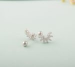 Simple Thread Stud Earrings - Image 6