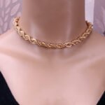 IngeSight.Z Goth Gothic Metal Twisted Rope Chain Choker Necklace Simple Minimalist Short Clavicle Collar Neck Necklaces Jewelry - Image 5
