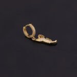 Unusual Piercing Stud Earrings for Women Fashion Jewelry Girls Cute Heart Lock Anime Drop Hoop Earrings Ear Cuffs - Image 4