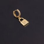Unusual Piercing Stud Earrings for Women Fashion Jewelry Girls Cute Heart Lock Anime Drop Hoop Earrings Ear Cuffs - Image 5
