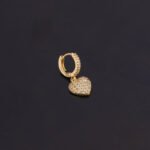 Unusual Piercing Stud Earrings for Women Fashion Jewelry Girls Cute Heart Lock Anime Drop Hoop Earrings Ear Cuffs - Image 2