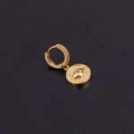 Unusual Piercing Stud Earrings for Women Fashion Jewelry Girls Cute Heart Lock Anime Drop Hoop Earrings Ear Cuffs - Image 3