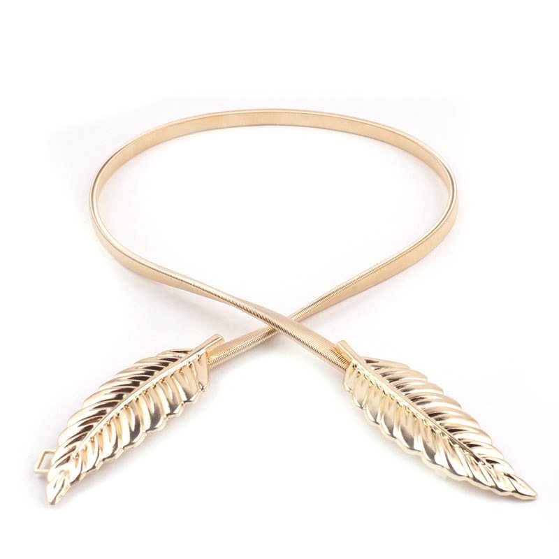 1620787524211.jpg Leaf Iron Decorative Belt, Female Leaf Waist Chain - Image 1
