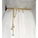 Pearl Waist Chain Women's Decorative Dress All-match Belt Women's Thin Korean Version - Image 5