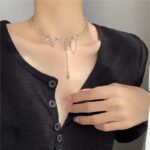 Ladies Butterfly Necklace Pendant Clavicle Chain Necklace - Image 3