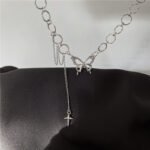 Ladies Butterfly Necklace Pendant Clavicle Chain Necklace - Image 5