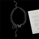 Ladies Butterfly Necklace Pendant Clavicle Chain Necklace - Image 4