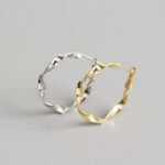 Handmade ear hoop earrings