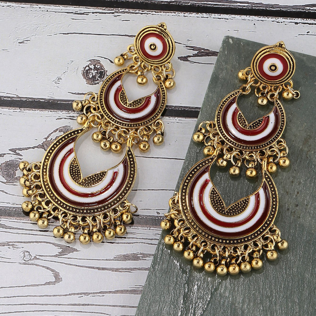 1714146951093686272.jpg Earrings Alloy Pendant Indian Bell Bead Ear Pendants - Image 1