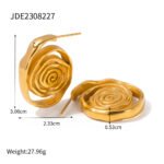 Ins Titanium Steel Hoop Earrings Stud Earrings - Image 9