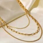Three-layer Twin Necklace Female Niche Clavicle Chain - Image 3