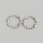 Handmade ear hoop earrings - Image 6