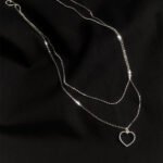 Double-layer Twin Necklace Love Thin Chain Simple Clavicle Chain - Image 9