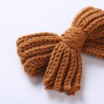 Girls' Yarn Bow Hair Maca Color Pair Clips - Image 9