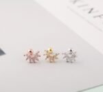 Simple Thread Stud Earrings - Image 2