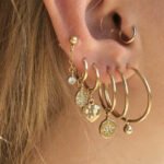 Women's ear hoop earrings