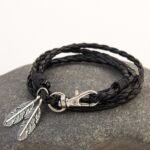 Fashion Jewelry Leather Charm Friendship Bracelets & Bangles - Image 4