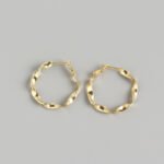 Handmade ear hoop earrings - Image 5