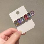 Girls' Color Crystal Hair Clips With Simple Temperament - Image 2