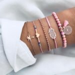 Women's Beaded Chain Bracelet Suit - Image 3