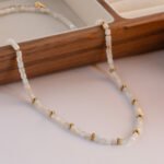 White Fritillary Twin Clavicle Chain All-match Necklace - Image 7