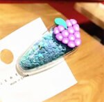 Children's Hair Ornaments Cartoon Fruit Hair Clips Women's Colorful Quicksand - Image 5