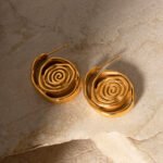 Ins Titanium Steel Hoop Earrings Stud Earrings - Image 2