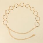 Fashion Circle Metal Waist Chain Women's Decorative Dress With Chain Belt Senior Hollow Accessories - Image 7