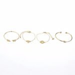 Tocona  T Fashion Bohemia Leaf Knot Hand Cuff Link Chain Charm Bracelet Bangle For Women Gold Bracelets Femme Jewelry 6115 - Image 7