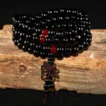 Beaded Knot black ebony Men Bracelets Bangles - Image 2