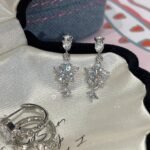 Bling Star Zircon Titanium Steel Studs, Exquisite Star Ear Cuffs & Dangle Earrings - Image 5