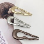 Simple Hair Clasp Metal U-clips Plate - Image 2