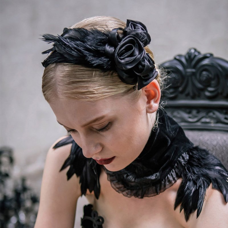 4088e213-75c5-4460-a56a-50a817e38905.jpg Creative Gothic Women's Flower Hair Clips - Image 1
