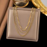 Three-layer Twin Necklace Female Niche Clavicle Chain - Image 5