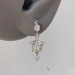 Bling Star Zircon Titanium Steel Studs, Exquisite Star Ear Cuffs & Dangle Earrings - Image 2