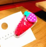 Children's Hair Ornaments Cartoon Fruit Hair Clips Women's Colorful Quicksand - Image 6