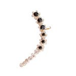 Women's Diamond Stud Earrings Fashion Sweet Snowflake Ear Cuffs - Image 3