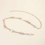 Metal Waist Chain Decorative Belt Dress Suit Chain Accessories Rhinestone Bone Shaped Belt - Image 6