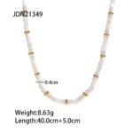 White Fritillary Twin Clavicle Chain All-match Necklace - Image 3