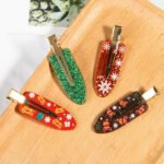 Christmas Themed Elk And Bear Cookie Hair Clips - Image 3