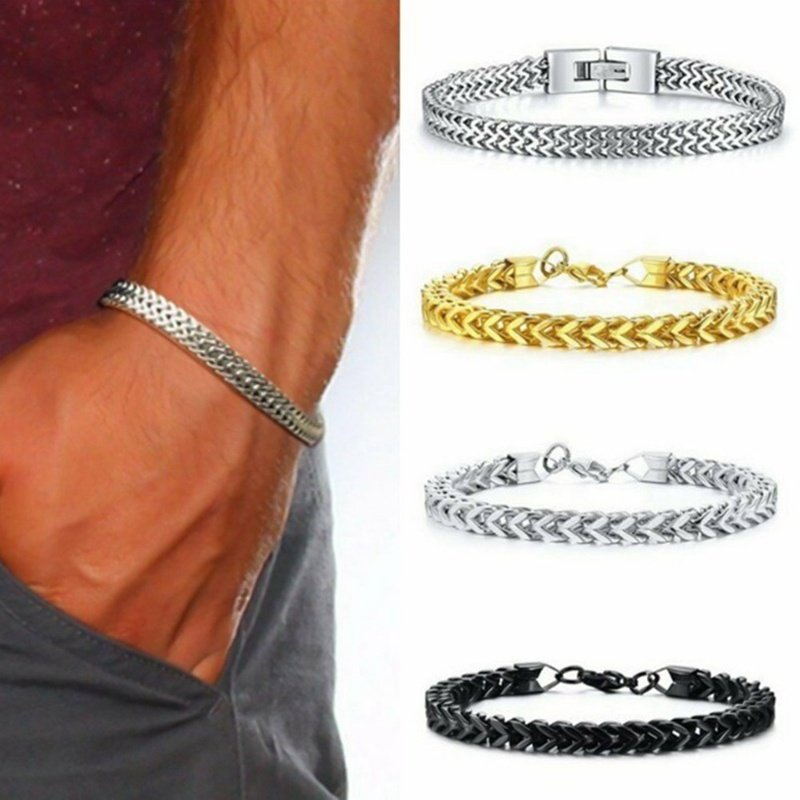 65264283910.jpg Stylish Stainless Steel Chain Bracelet For Men Personality Charm Chain Bracelets Male Jewelry - Image 1