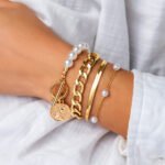 Retro Pearl Chain Beaded Bracelet
