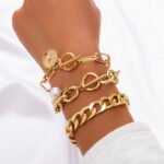 Retro Pearl Chain Beaded Bracelet - Image 7
