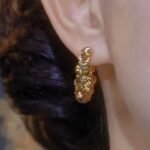 2026 Retro Coffee Zircon Hoop Earrings, Niche Elegant Ear Cuffs, Hot New Arrival - Image 2