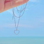 Double-layer Twin Necklace Love Thin Chain Simple Clavicle Chain - Image 3