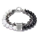 Beaded Chain Double Men's Bracelet - Image 6