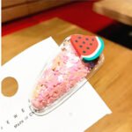 Children's Hair Ornaments Cartoon Fruit Hair Clips Women's Colorful Quicksand - Image 4