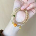 Double Circle Beaded Bracelet Niche Exquisite Bracelet - Image 3